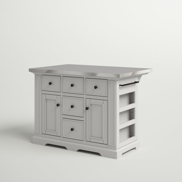 Three Posts™ Diamondback 50'' Wide Kitchen Island & Reviews Wayfair